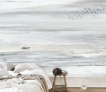 3D White Sea Waves WG111 Wall Murals