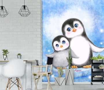 3D Cute Penguin 5565 Kayomi Harai Wall Mural Wall Murals