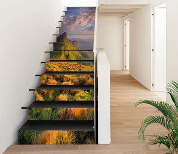3D Mountains With Full Autumn 402 Stair Risers