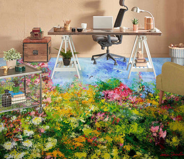 3D Flower Bush Painting 9627 Allan P. Friedlander Floor Mural  Wallpaper Murals Self-Adhesive Removable Print Epoxy