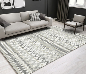 3D Color Geometry WG214 Non Slip Rug Mat Mat AJ Creativity Home 