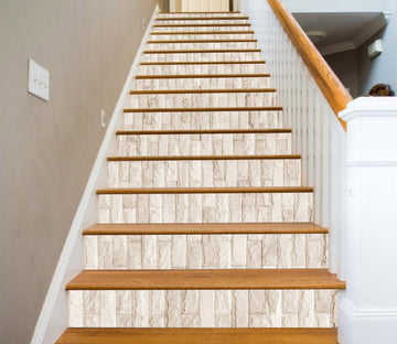 3D Vintage Rectangular Brick 658 Marble Tile Texture Stair Risers Wallpaper AJ Wallpaper 