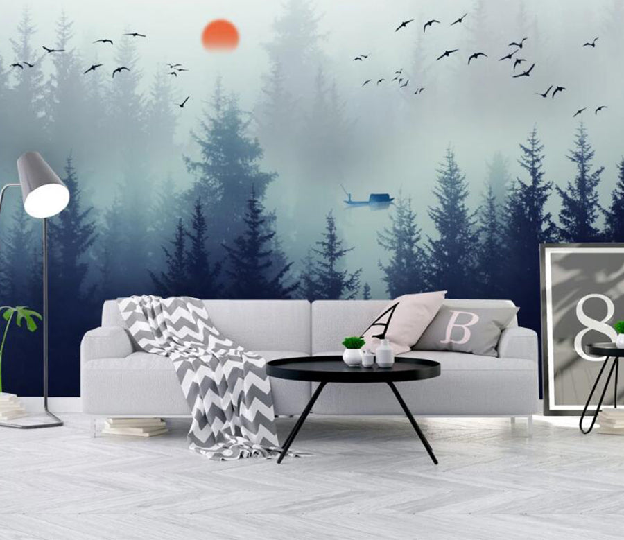3D Twilight Is Heavy 623 Wall Murals