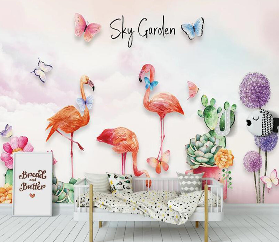 3D Sky Garden 1065 Wall Murals