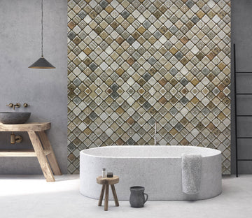 3D Button Mosaic 087 Marble Tile Texture Wallpaper AJ Wallpaper 2 