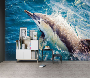 3D Dolphin Waves 226 Wall Murals