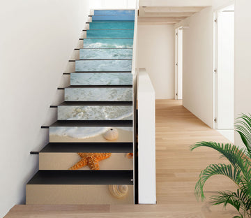 3D Seaside Beach 006 Stair Risers