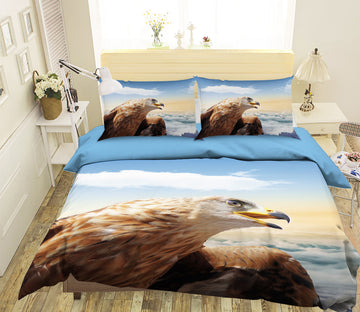 3D Cloud Eagle 023 Bed Pillowcases Quilt