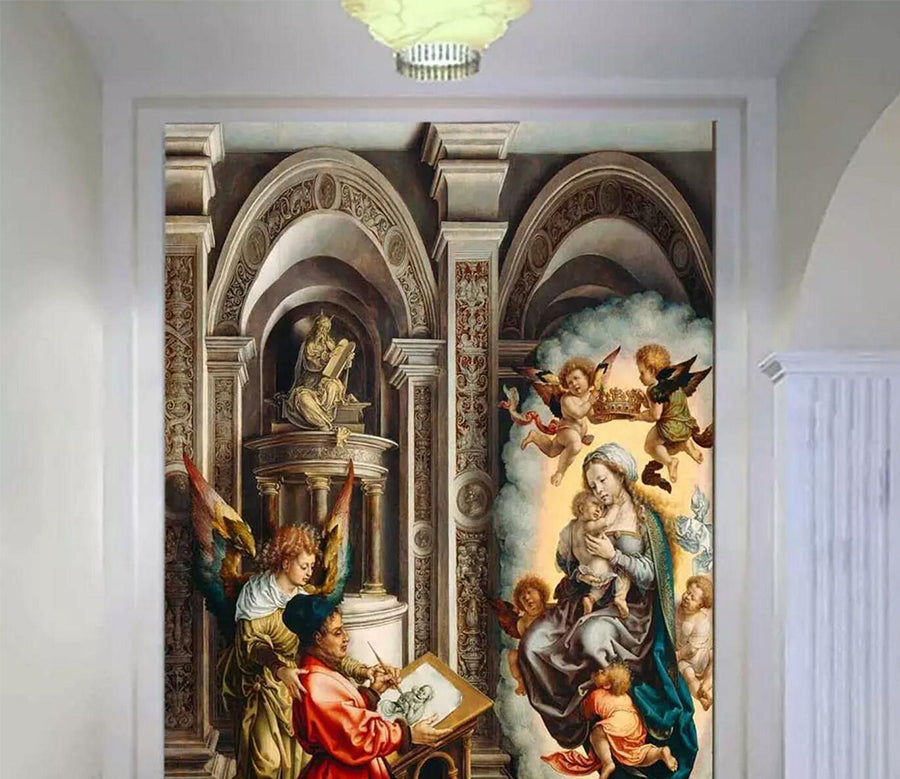 3D Book Reading 1504 Wall Murals