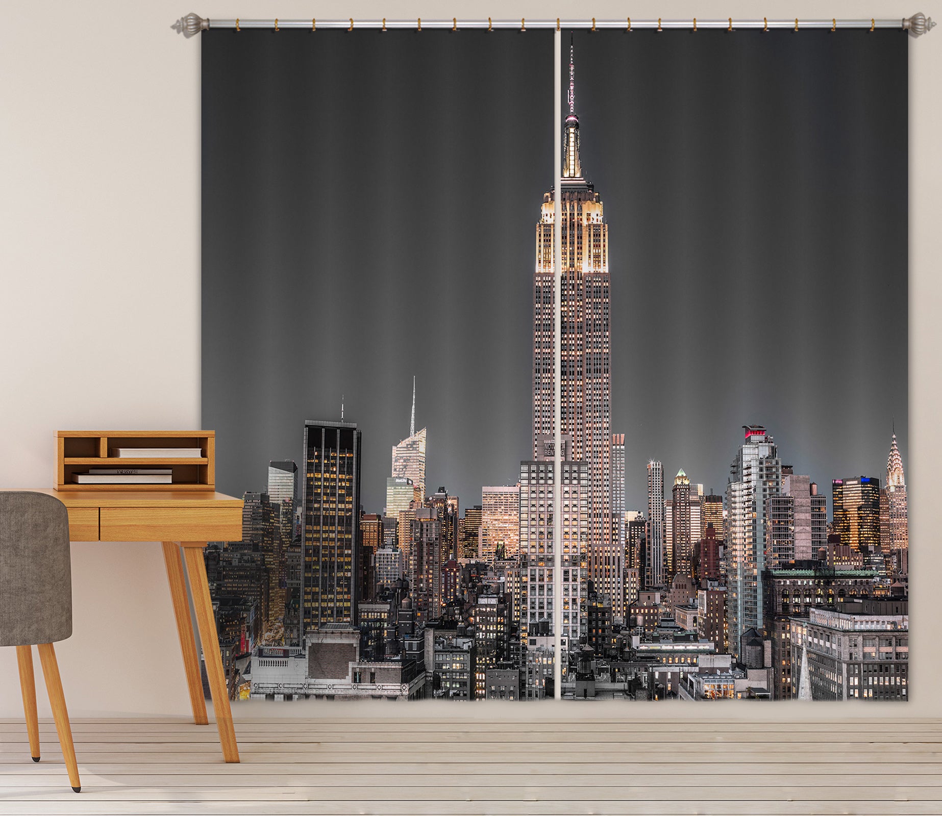 3D Night Building 019 Assaf Frank Curtain Curtains Drapes