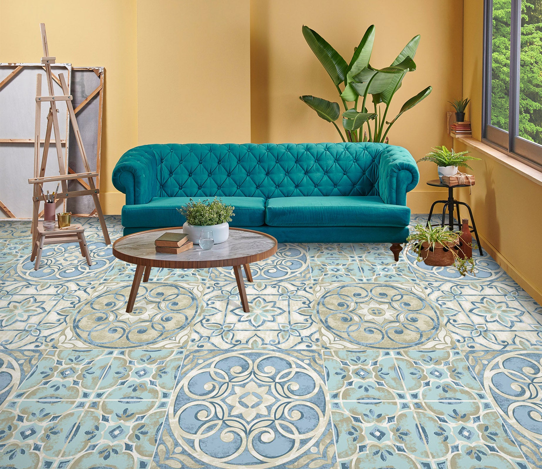 3D Fresh And Delicate Patterns 862 Floor Mural  Wallpaper Murals Rug & Mat Print Epoxy waterproof bath floor