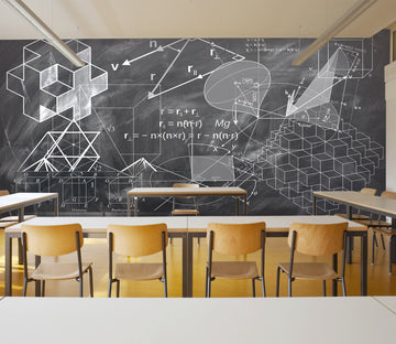3D Geometry Formula 157 Wall Murals