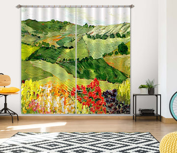 3D Spring Garden 129 Allan P. Friedlander Curtain Curtains Drapes