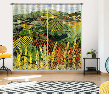 3D Spring Garden 131 Allan P. Friedlander Curtain Curtains Drapes