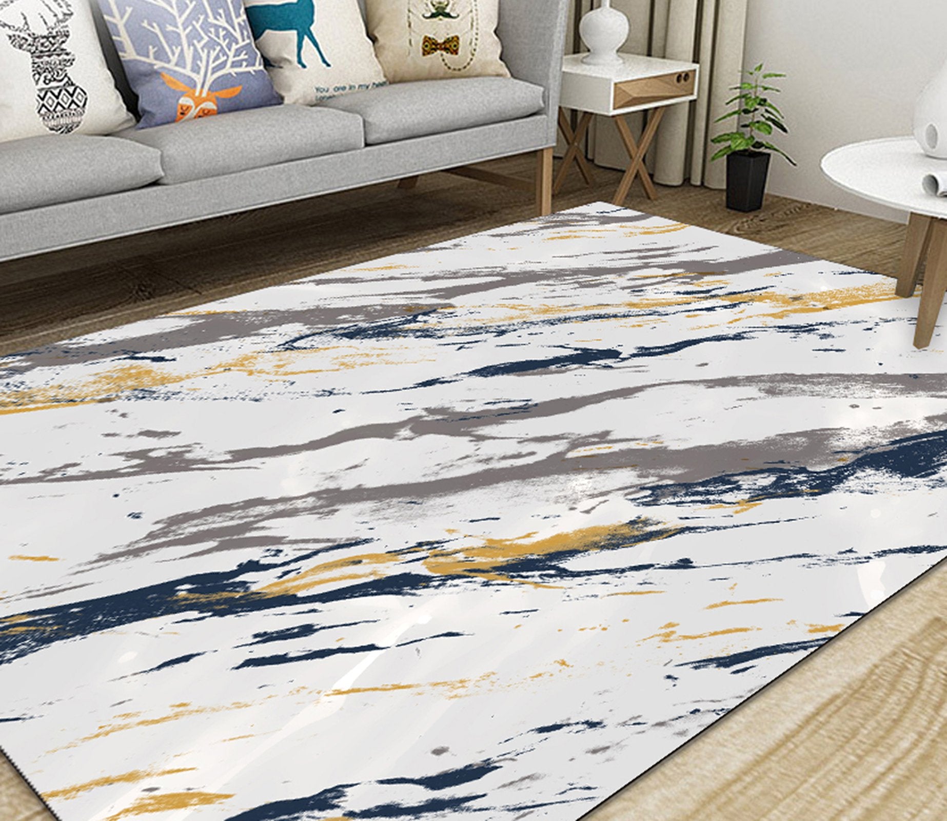 3D Color Pattern WG436 Non Slip Rug Mat Mat AJ Creativity Home 