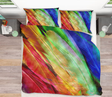 3D Colored Feathers 70170 Shandra Smith Bedding Bed Pillowcases Quilt