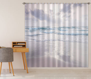 3D Beach Waves 6519 Assaf Frank Curtain Curtains Drapes