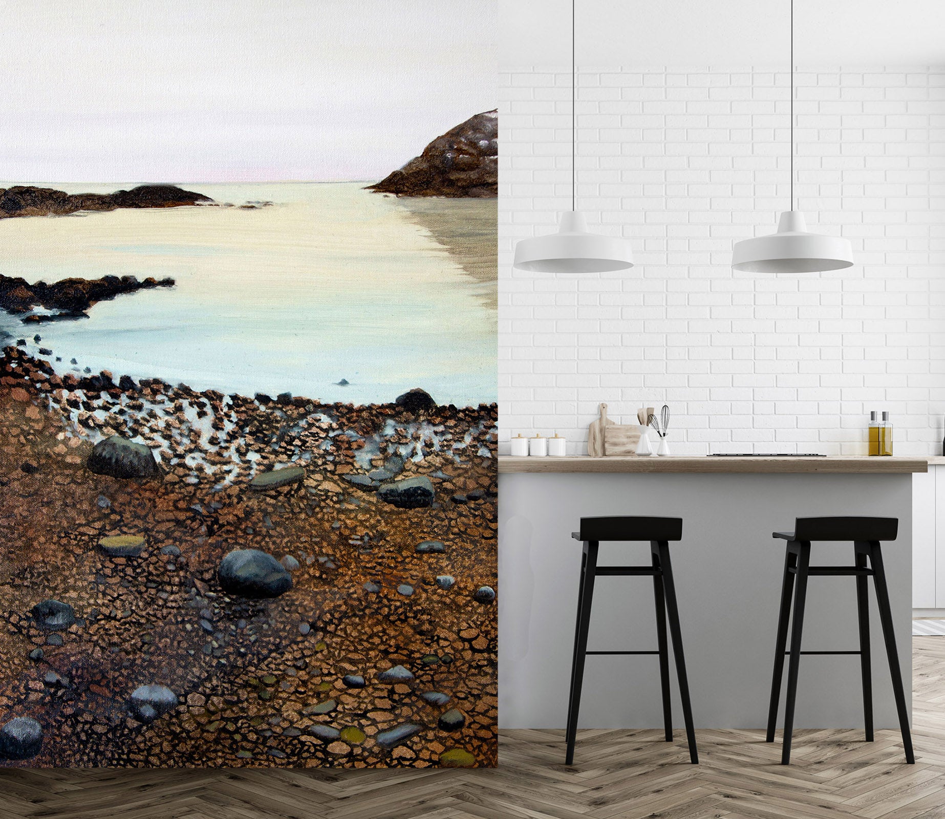 3D Waterside 11126 Matthew Holden Bates Wall Mural Wall Murals