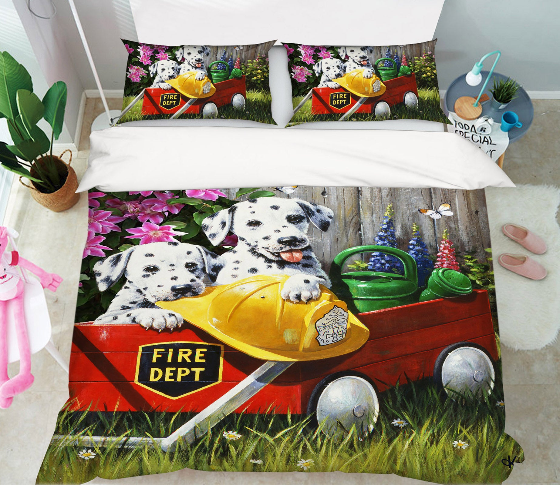 3D Dalmatians 12505 Kevin Walsh Bedding Bed Pillowcases Quilt