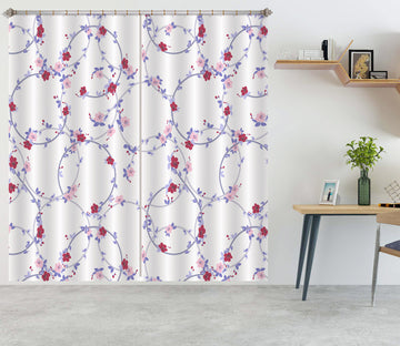 3D Flower Wreath Pattern 11131 Kashmira Jayaprakash Curtain Curtains Drapes