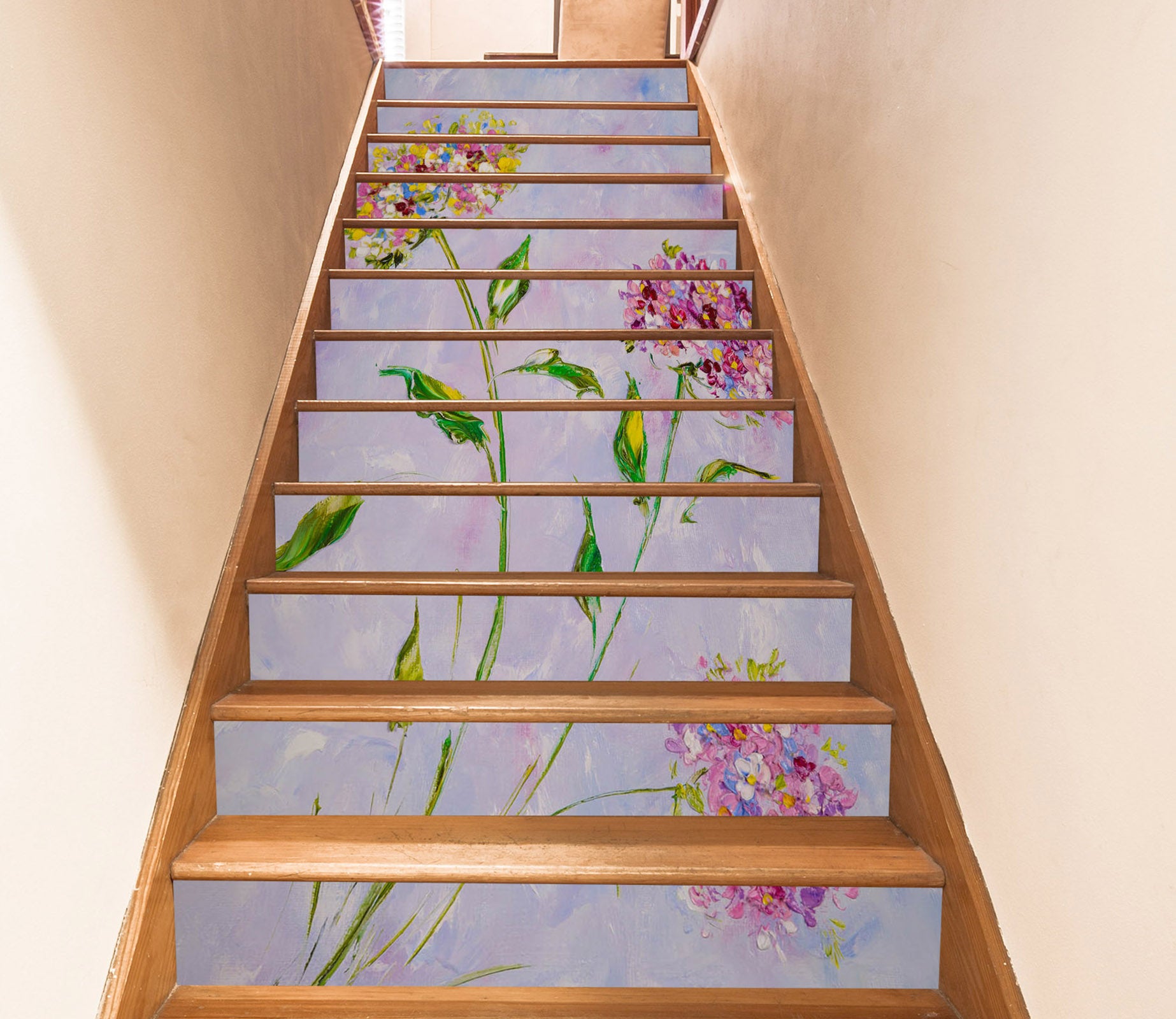 3D Colorful Flower 2154 Skromova Marina Stair Risers