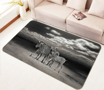 3D Zebras 651 Animal Non Slip Rug Mat Mat AJ Creativity Home 