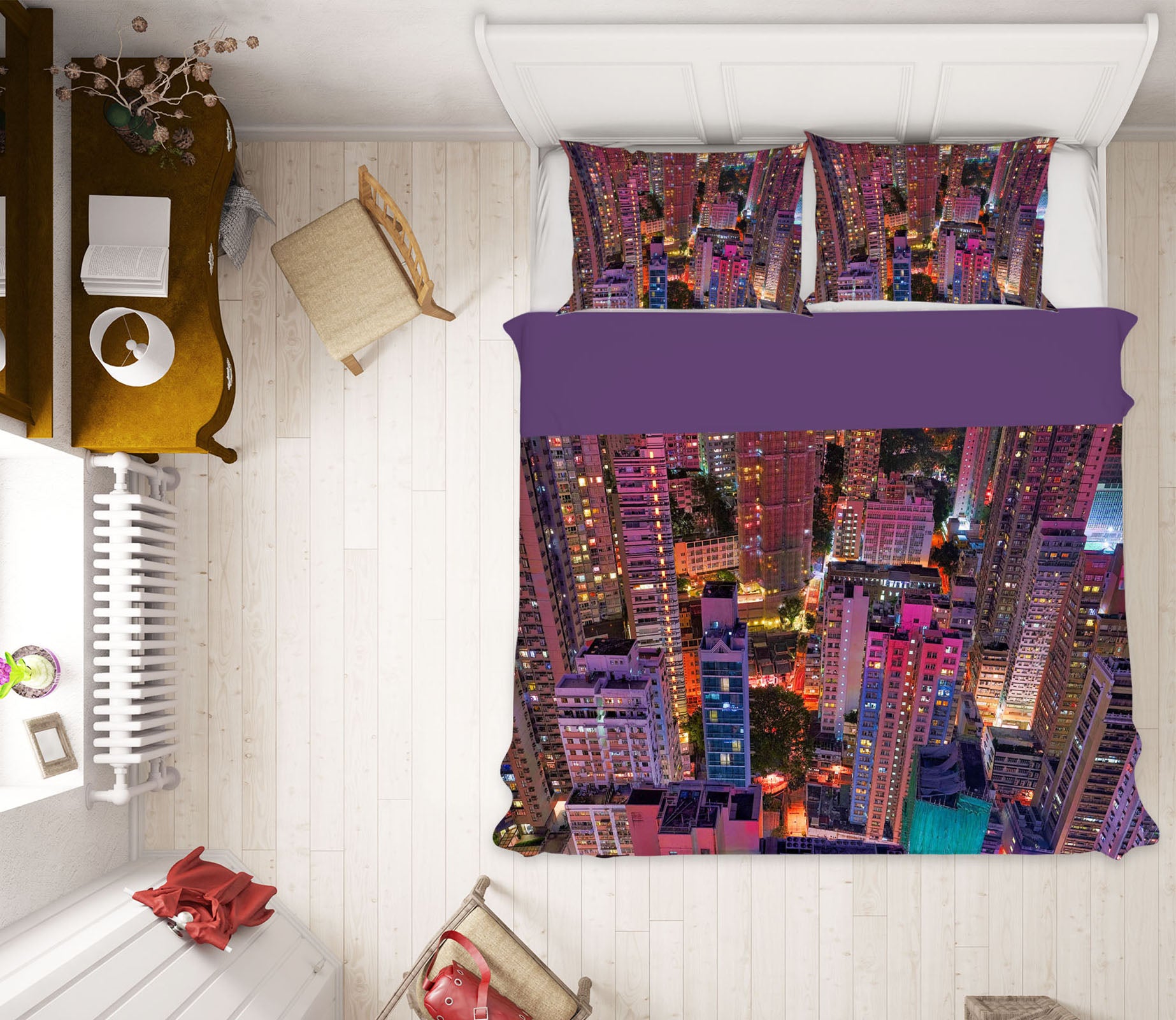 3D Lively City 2129 Marco Carmassi Bedding Bed Pillowcases Quilt
