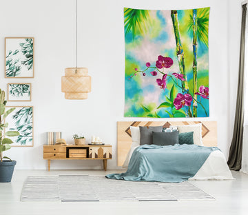 3D Green Bamboo 3677 Skromova Marina Tapestry Hanging Cloth Hang