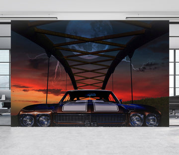 3D Bridge Car 948 Vehicle Wall Murals Wallpaper AJ Wallpaper 2 