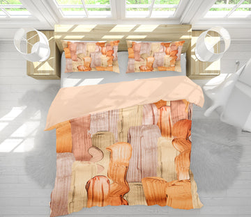 3D Orange Pigment 014 Uta Naumann Bedding Bed Pillowcases Quilt