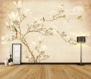 3D Flower Bird WC90 Wall Murals Wallpaper AJ Wallpaper 2 