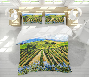 3D Field 2004 Allan P. Friedlander Bedding Bed Pillowcases Quilt