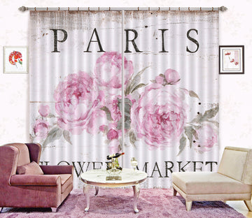 3D Flowers Paris 3054 Debi Coules Curtain Curtains Drapes