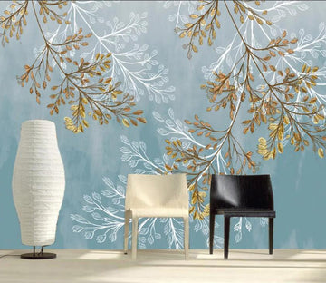 3D Leaves WC43 Wall Murals Wallpaper AJ Wallpaper 2 