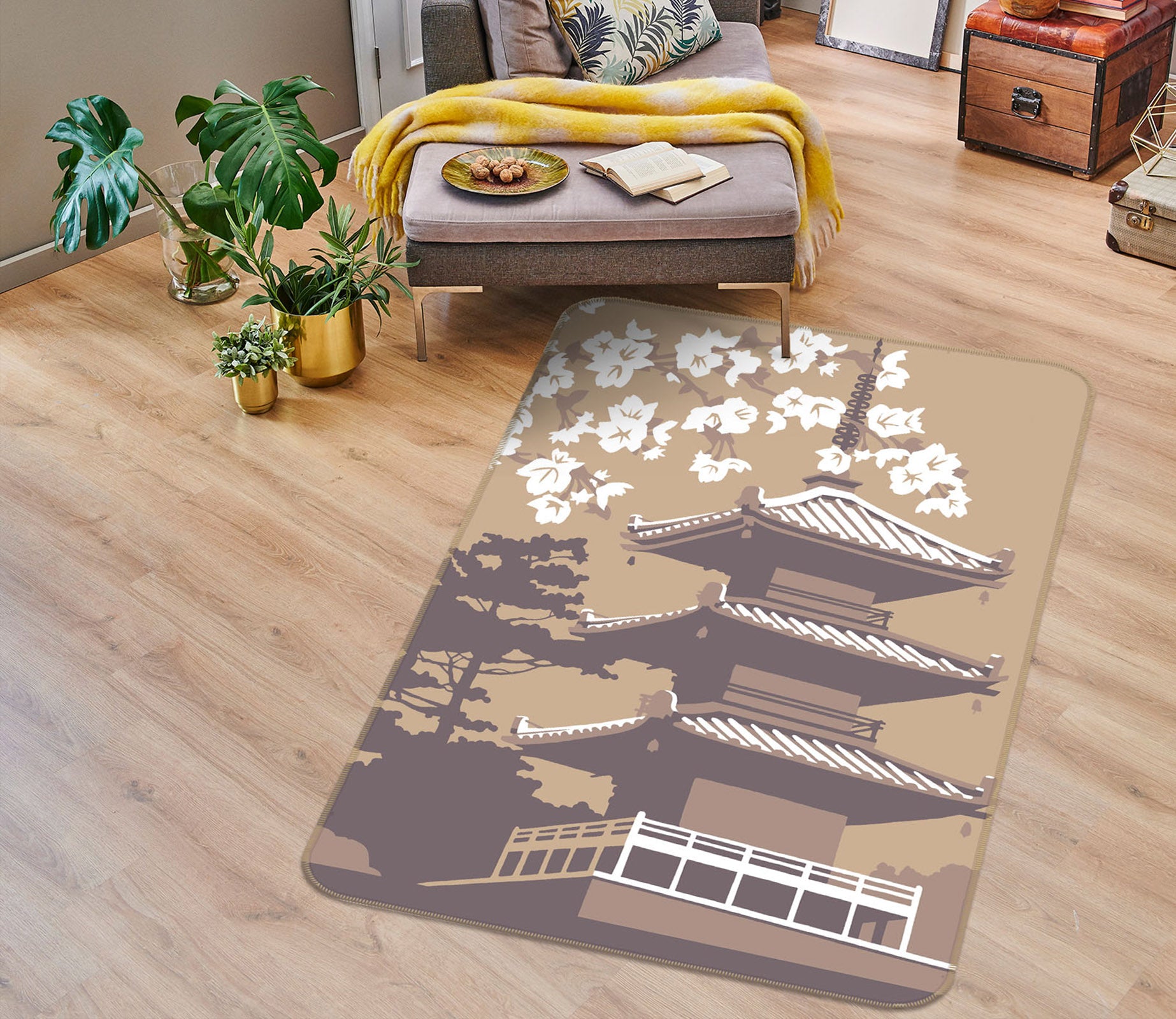 3D Japan 1116 Steve Read Rug Non Slip Rug Mat