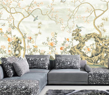 3D Branch Flower WC01 Wall Murals Wallpaper AJ Wallpaper 2 