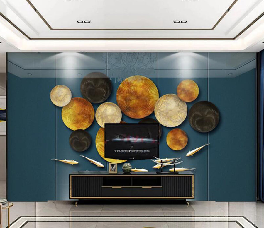 3D Four-color Disc 237 Wall Murals