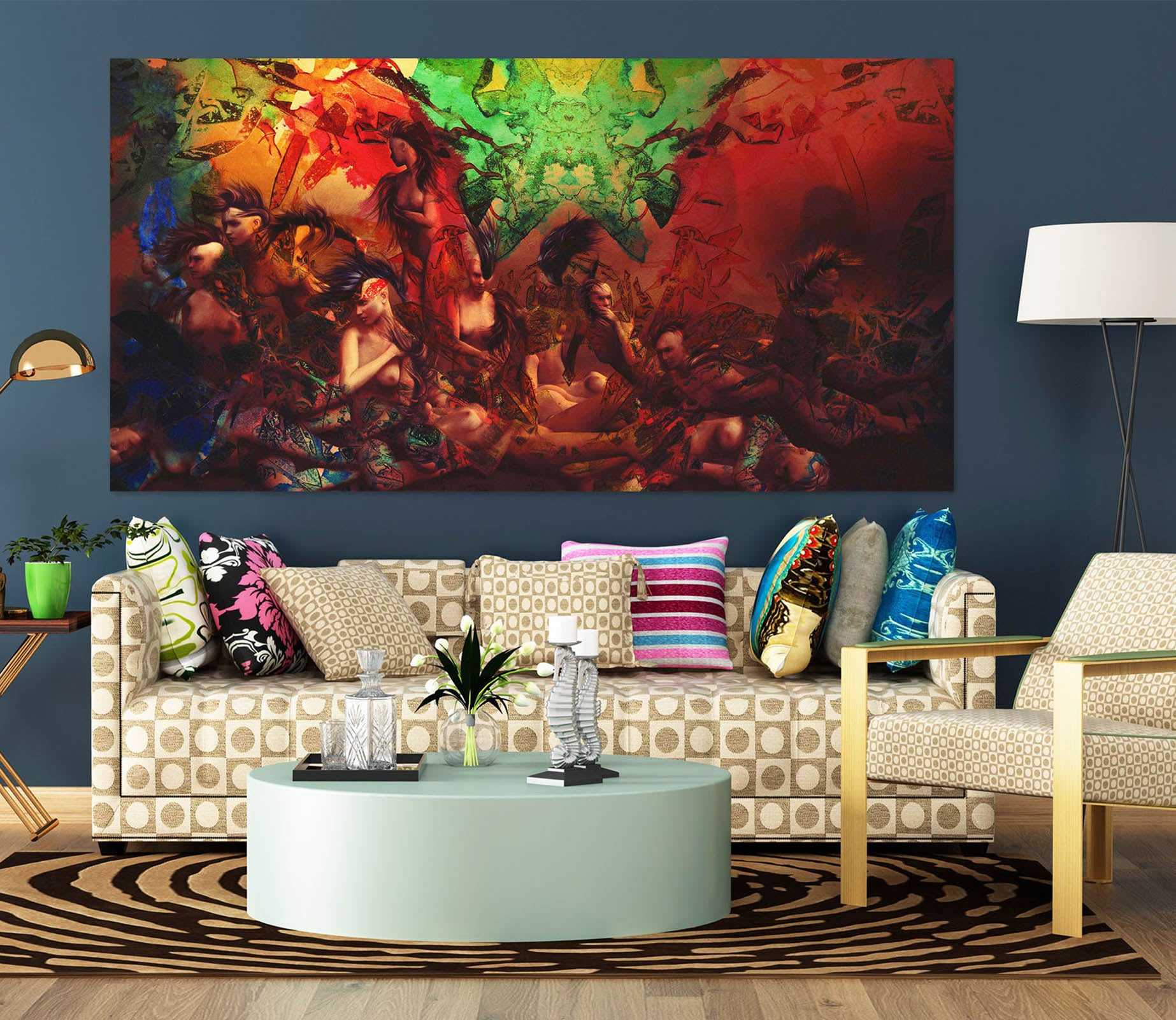 3D Life In Technicolor 015 Marco Cavazzana Wall Sticker