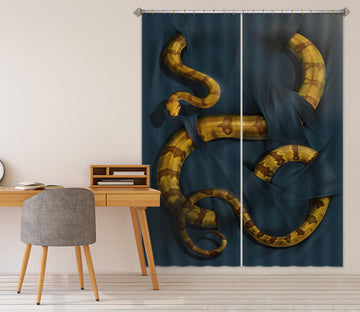 3D Boa Constrictor 014 Vincent Hie Curtain Curtains Drapes