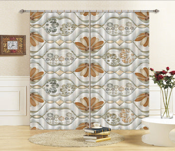 3D Flower Pattern 35 Curtains Drapes Curtains AJ Creativity Home 