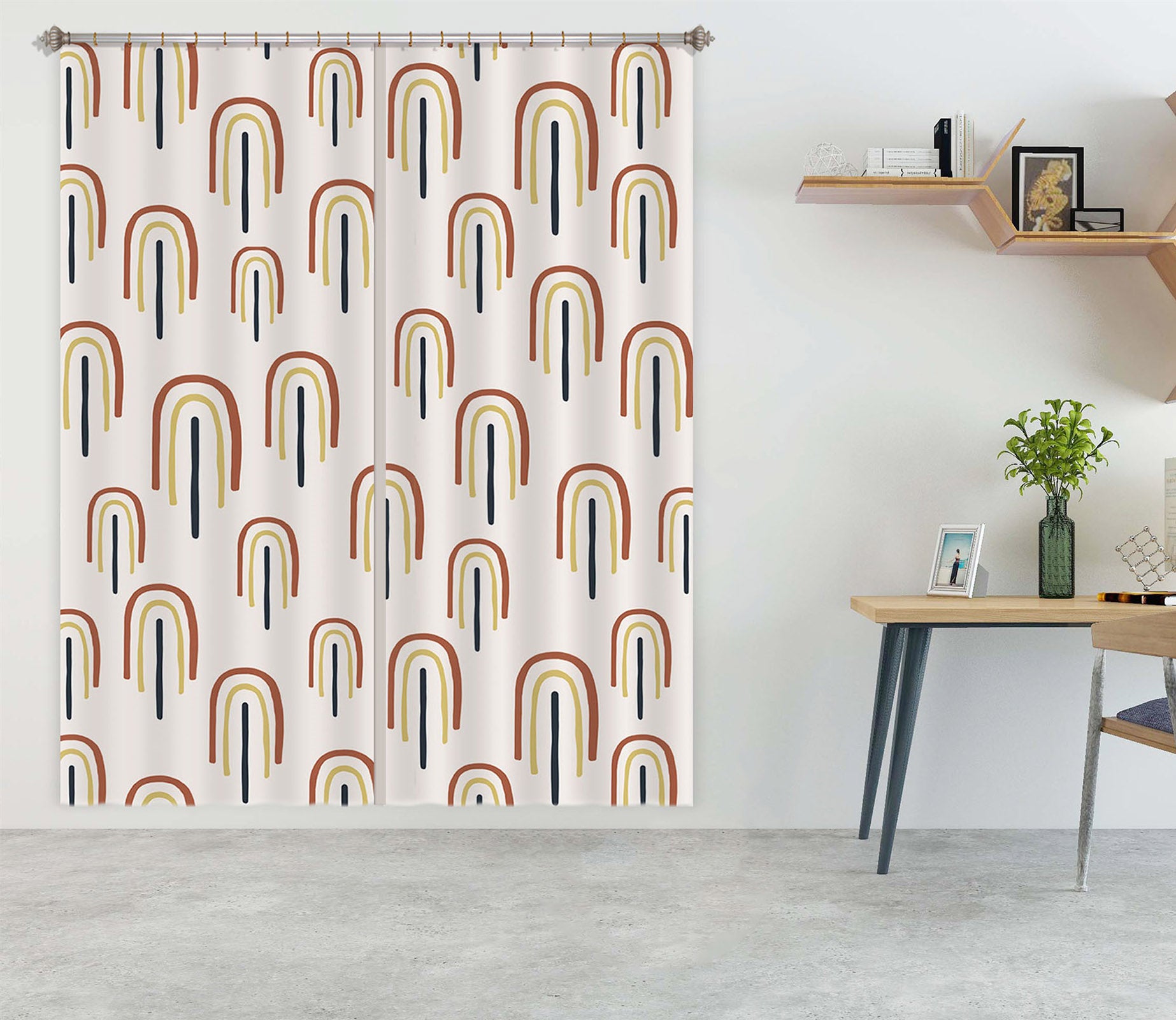 3D Stick Figure 143 Uta Naumann Curtain Curtains Drapes