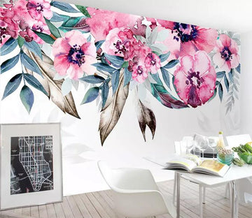 3D Colored Flowers 187 Wall Murals Wallpaper AJ Wallpaper 2 