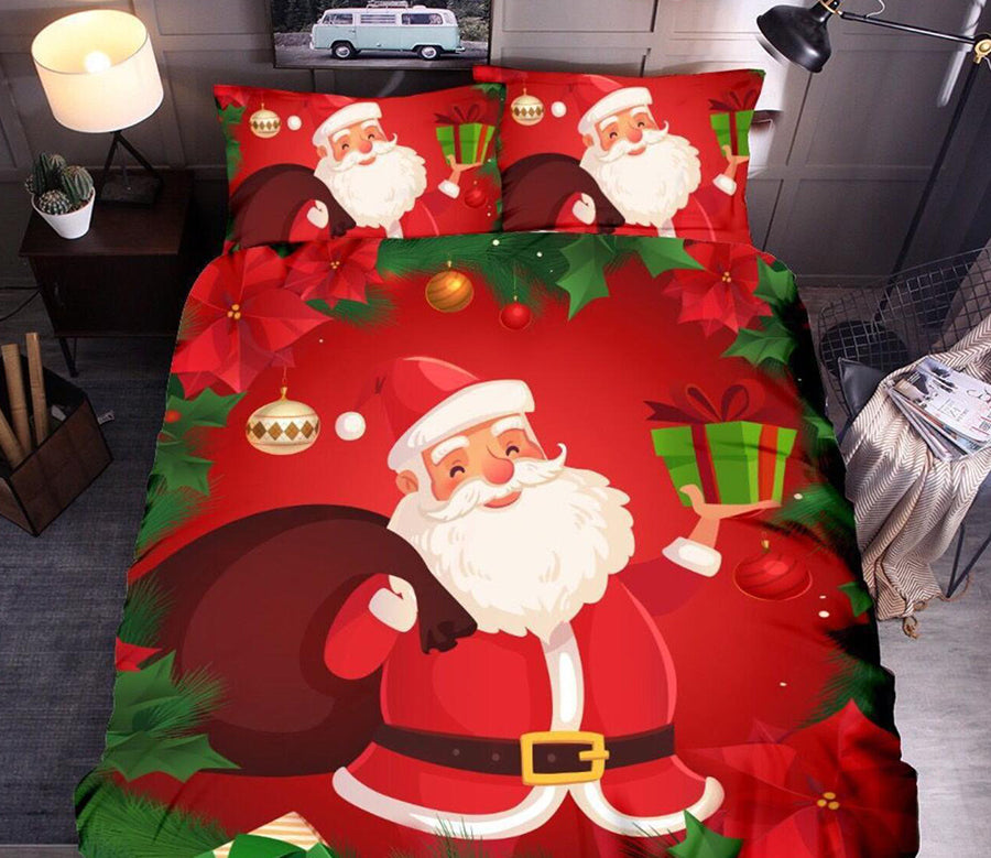 3D Santa Claus 32067 Christmas Quilt Duvet Cover Xmas Bed Pillowcases