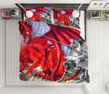 3D Red Dragon 8307 Ruth Thompson Bedding Bed Pillowcases Quilt Cover Duvet Cover