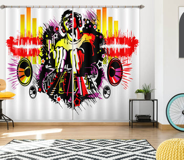 3D Color Speaker 758 Curtains Drapes