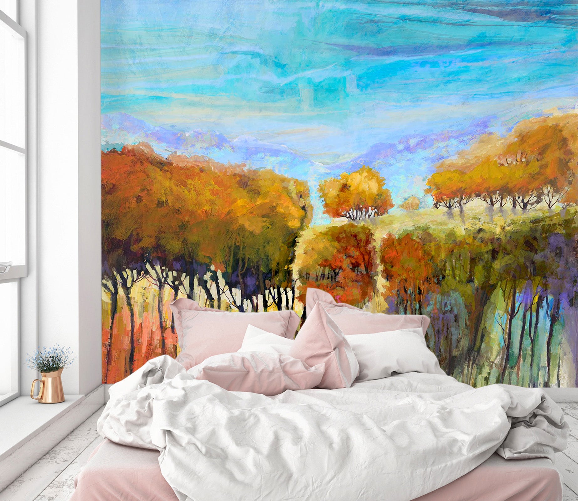 3D Painted Forest 1514 Michael Tienhaara Wall Mural Wall Murals