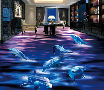 3D Moonlight River 512 Floor Mural  Wallpaper Murals Rug & Mat Print Epoxy waterproof bath floor