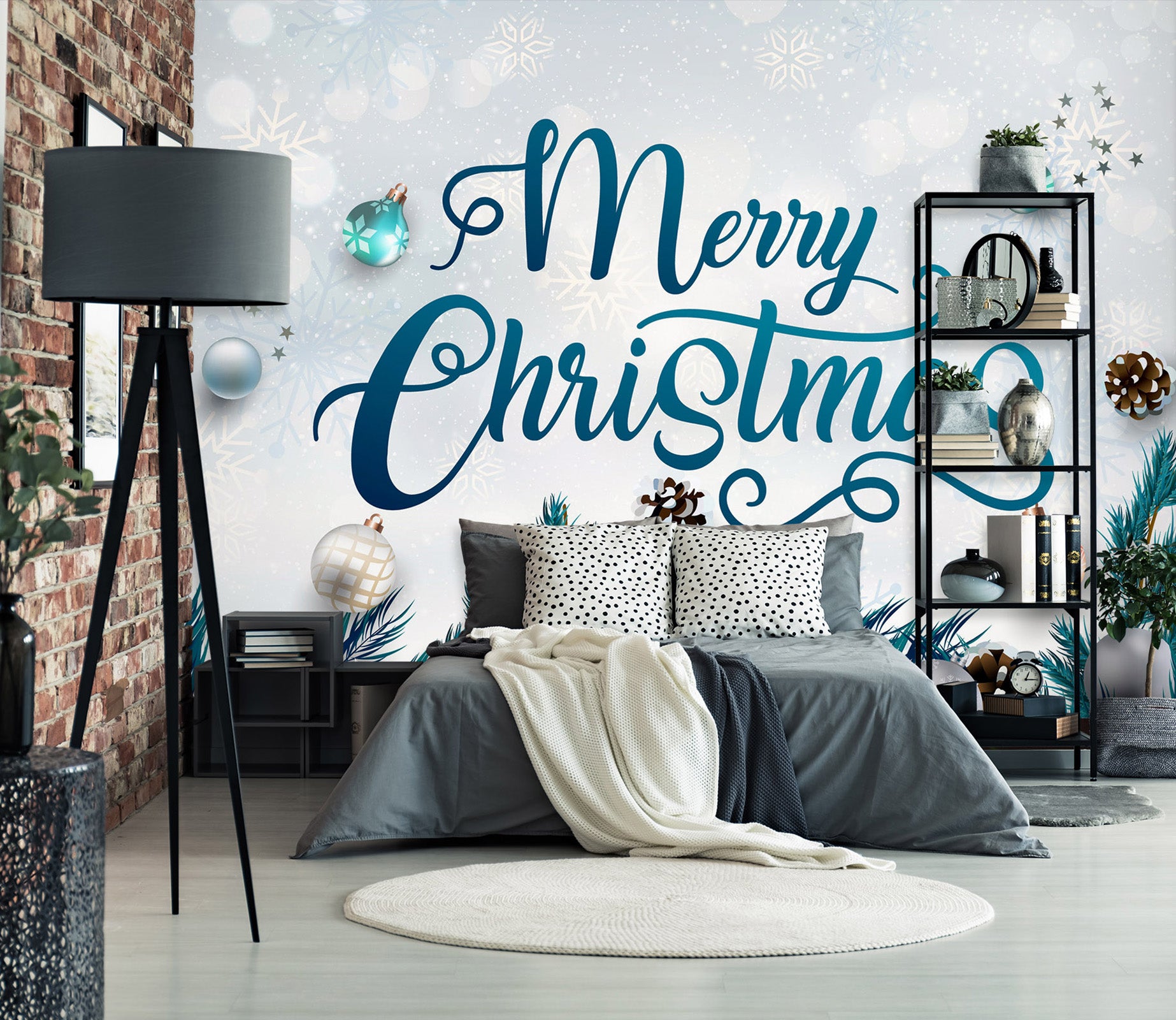 3D Snowflake Letter 57129 Wall Murals