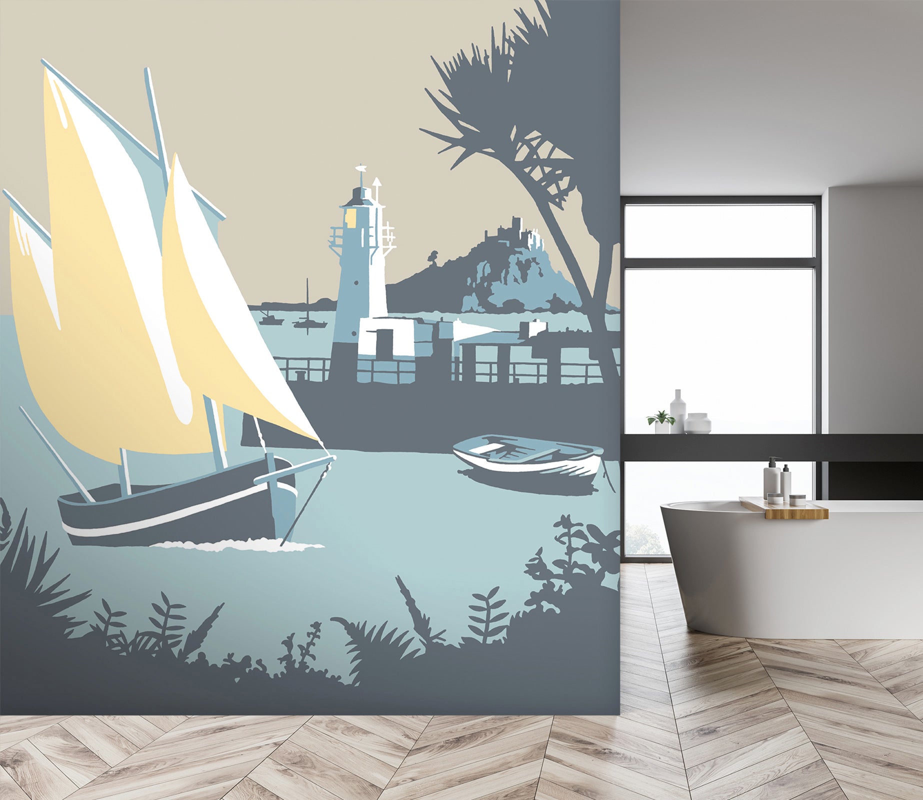 3D Newlyn 1030 Steve Read Wall Mural Wall Murals
