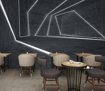 3D Light Lines 374 Wall Murals